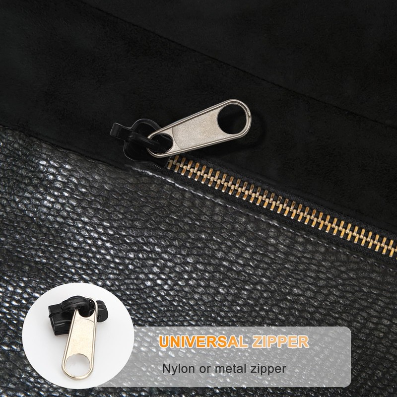 6Pcs Black Universal Instant Fix Zipper Repair Kit Replacement Zip