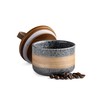 Miamolo Small Ceramic Jar with Lid, Coffee Container Kitchen Food