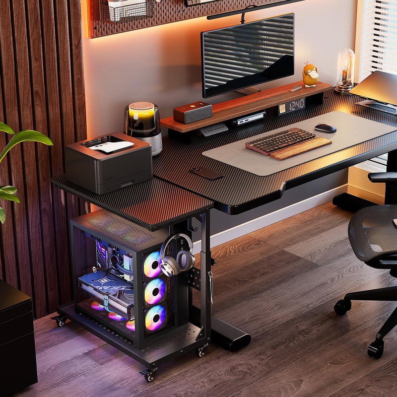 GreenForest Heavy Duty PC Stand, Gaming Computer Tower Cart with