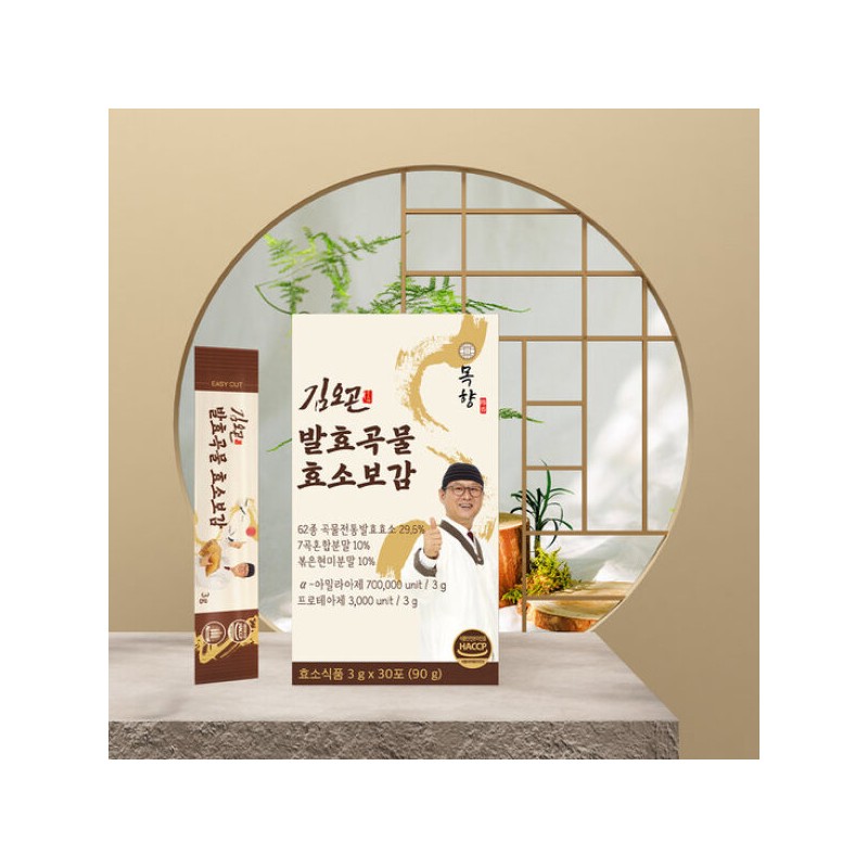 김오곤 발효곡물 효소보감 6박 (180포) Kim O-gon Fermented Grain Enzyme