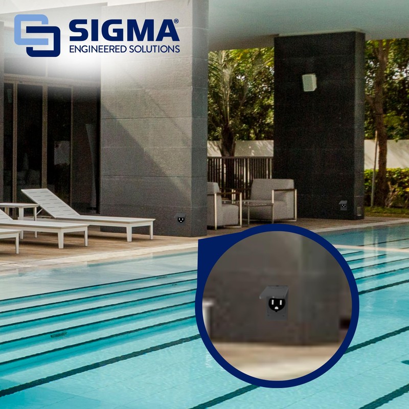 Sigma Electric, Gray Sigma Engineered Solutions 14244 1-Gang Vertical Round