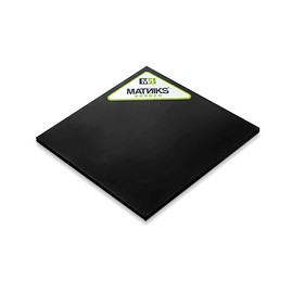 MATNIKS Neoprene Rubber Sheet, Heavy Duty, High Grade 60A, Black, 12x12-Inch by 1/4-inch Thick (+/- 5%) for Plumbing, Gaskets DIY Material, Supports, Leveling, Sealing, Protection, Abrasion, Flooring