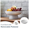 ONEMORE Ceramic Fruit Bowl, 10" Large White Fruit Bowl for
