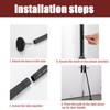 Door Stoppers Security Bar, 3-in-1 Door and Window Security Bar