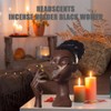 Incense Holder,Black Woman Smoking Head Incense Burner, Sophisticated and Elegant