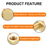 QUARKZMAN Brass Tee Pipe Fitting, 1/4" x 1/4" x 1/4"