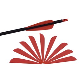 3 Inch Arrow Feather Plastic Fletching Vanes for DIY Archery Hunting Targeting Accessories (Pack of 50)