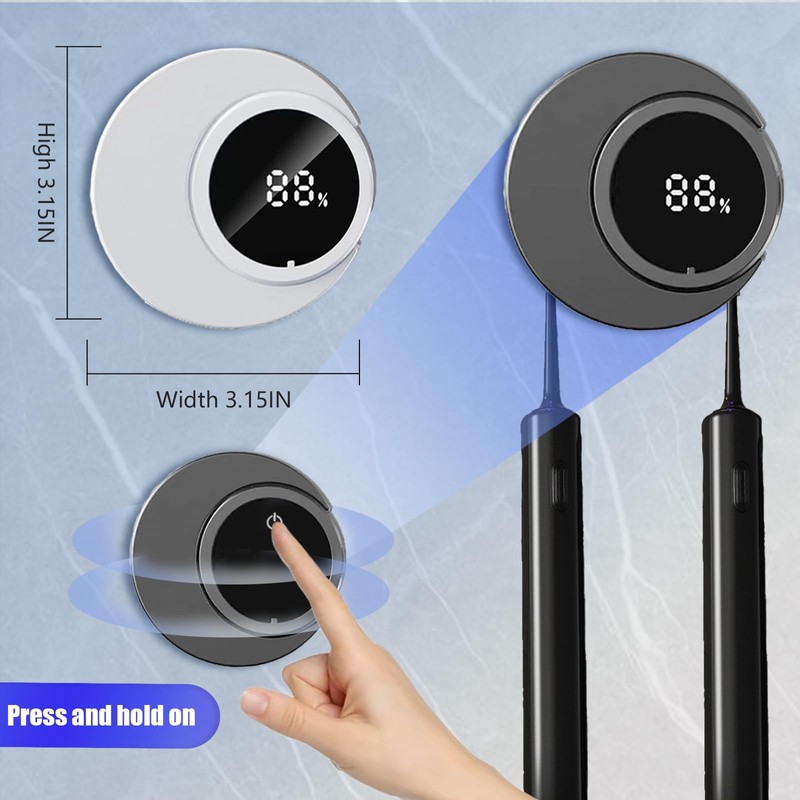 Smart Toothbrush Holder & Wall Mounted Toothbrush Holders, LED Automatic
