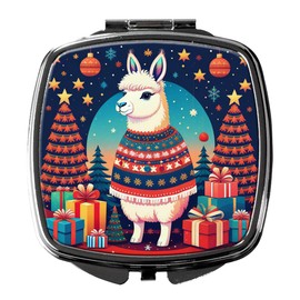 Caroline's Treasures Llama Christmas Compact Mirror