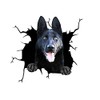 fabisup German Shepherd Crack Car Sticker 3D Dog Car Window