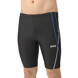 Arena Swimwear Fitness Spats (Half Leg), Men's, Black x Blue (BKBL)
