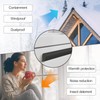 118” Wedge Weather Stripping Tape, Self-Adhesive Door Seal Strip for