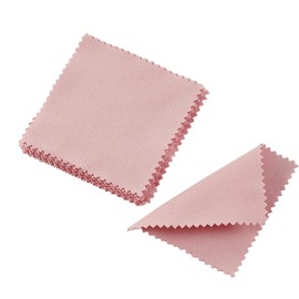 PUPPYSEW 50PCS Jewelry Cleaning Cloth Sterling（擦银布）, Suede Fabric, silver