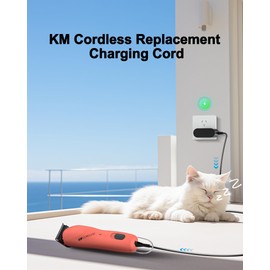 VHBW for Wahl KM Cordless Replacement Cord Compatible with Wahl KM Cordless and KMX Cordless Clippers, Replacement Charger for Wahl Animal Clipper Charger 97621