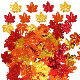 Thanksgiving Leaves Confetti - Thanksgiving Maple Leaves Confetti,15g Thanksgiving Confetti Fall Maple Leaves Confetti Sprinkles Table Decorations For Thanksgiving Fall Party Supplies