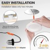 POWERASIA 1 Pack 4 Inch LED Can Lights with Night