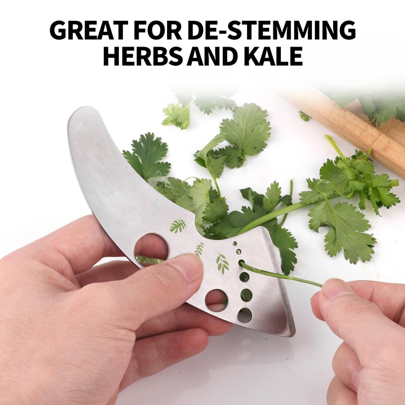 Herb Stripper, Stainless Steel Leaf Stripper Tool with 9 Hose