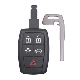 Keymall - Carcasa de repuesto para llave a distancia sin llave, 5B para Volvo C30 C70 V50 S40 FCC ID: KR55WK49259