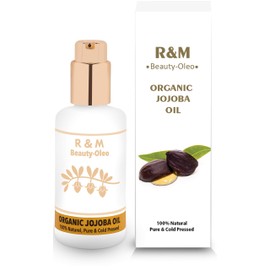 R&M Beauty-Oleo Jojoba Oil - 100% Organic - Cold-Pressed Jojoba Oil for Face, Body, Hair, etc. - Skin Care - Anti-Ageing - Natural Cosmetics - 100 ml