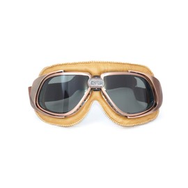 CRG Sports Motorcycle Goggle Vintage Aviator Pilot Style Cruiser Scooter Motocross Goggles for Men, Women, Adults