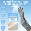 EYNSHOO 2 Pares de Guantes para Sol de Seda Helada,