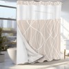 Tititex No Hooks Snap in Liner Abstract Curve Lines Cream