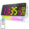 PERSUPER 120db Super Loud Alarm Clock for Heavy Sleepers, Bluetooth