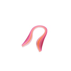 Multi-Color Pink Paper Quilling Strips Set 100pcs 5 Colors Gradient Quilling Paper-15.3inch Length-Width 3mm 0.12 in