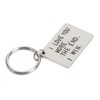 Birthday Keychain Stainless Steel I Love You More The End