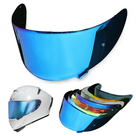 Shoei RF1200 X14 Helmet Visor Replacement Shield, Anti-Fog Sun Shield Accessory Compatible with RF-1200, CWR-1, X14, Z7, X-Spirit(Sapphire Blue)