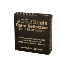 AESUB Dots - Easy Remove 3D Scanning Target Markers 6mm - 3000 Markers. Suitable for Revopoint, Creality, Shining3D, Creaform, Scantech, etc.