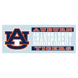 Craftique Auburn Tigers Decal (ORG/BLU AU Grandparent DE (6"), 6 in)