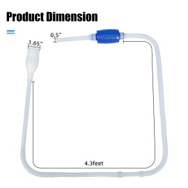AQUANEAT Aquarium Vacuum Siphon, Fish Tank Water Changer, Gravel Cleaner, Han...