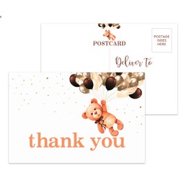 Baby Shower Thank You Postcards, Appreciation Post Cards, 25 cards – (bb012-ganxie)