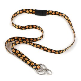 ID Avenue Lanyards for Women 19" Ribbon Lanyard Id Holder With Key Ring Fashionable Breakaway Lanyard for Doctors Nurses Teachers Students Lanyards for Id Badges (Classic Emoji)