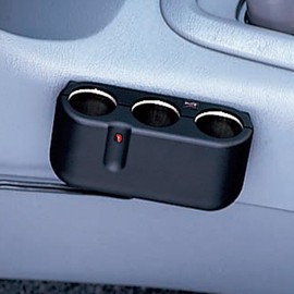 Tsuchiya Yak PZ-726 Car Supplies, Socket Distributor, 3-Way Direct Socket Direction