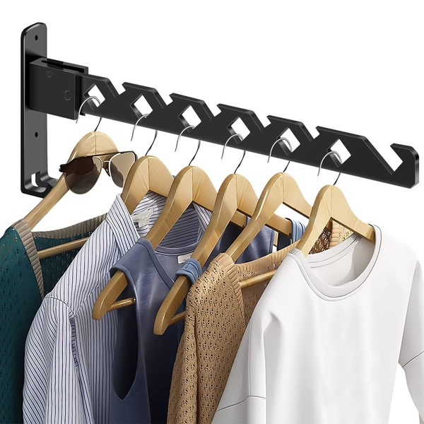 TKSDWBLTY 1Pcs Clothes Drying Rack Adjustable Angle Clothes Hanger Wall-Mounted