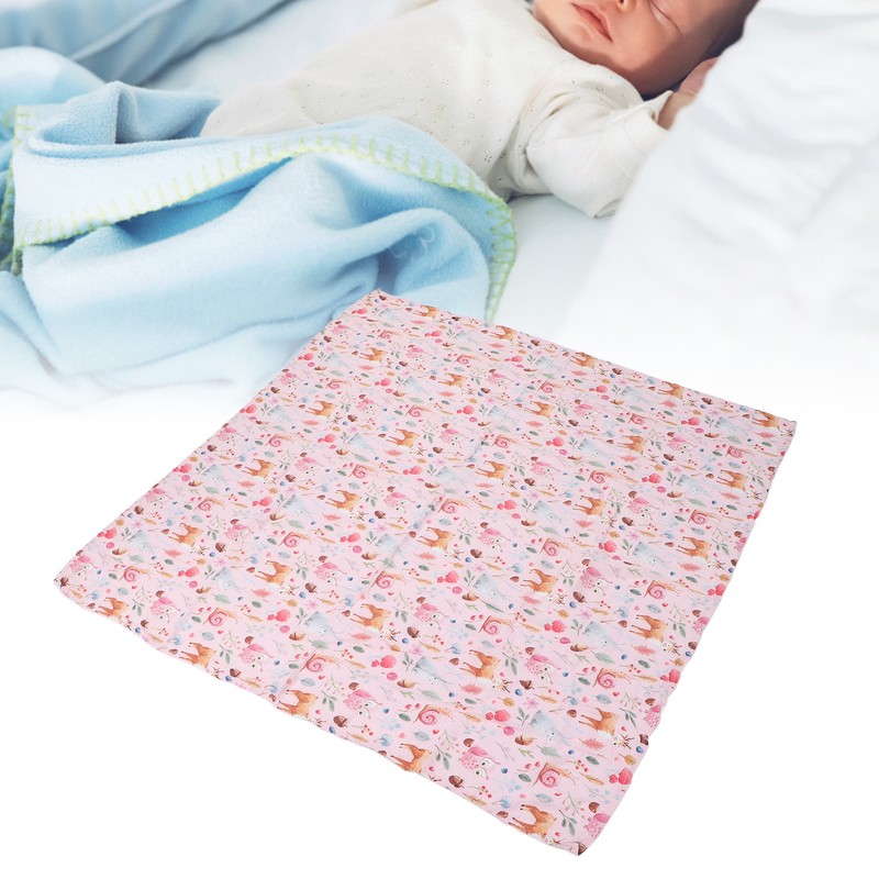 Baby Swaddle Blanket Bamboo Fiber Cotton Cute Patterns Infant Bath
