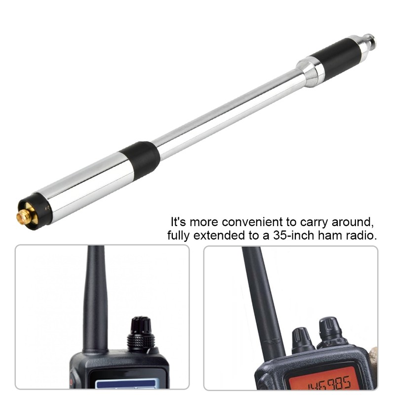 RH770 SMA Female Telescopic Handheld Ham Radio Antenna High Gain