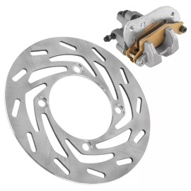 Caltric Front Right Brake Caliper w/ Disc Rotor for Yamaha Grizzly 700 YFM700 4x4 07-24