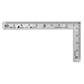 Shinwa 12101 Carpenter's Square 100 x 50 mm - by FAMEX (12505) - Carpenter's Square, Measuring Angle, Protractor - Made in Japan