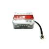 LED rear light with position light, brake light, indicator, number
