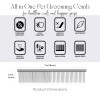 CE Compass Pet Hair Fur Grooming Comb Dog Cat Shedding