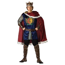 InCharacter Costumes, LLC Noble King Set, Burgundy/Blue, Large