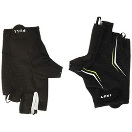 Leki Multi Lite Short Gloves, Unisex, 63690213, Black/White/Yellow, XL