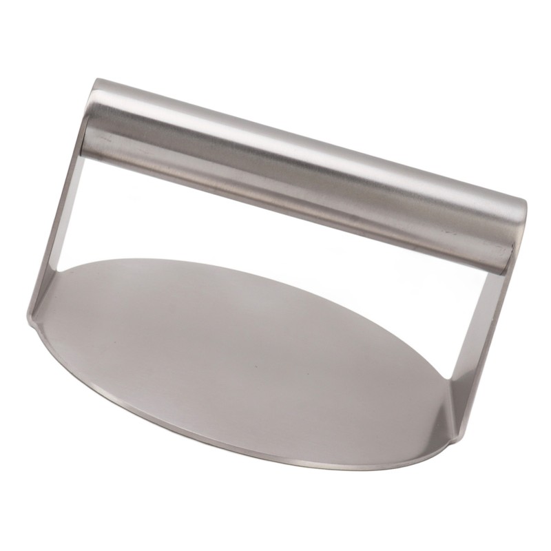 Stainless Steel Burger Press Professional Manual Adjustable Prevents Stick Grill