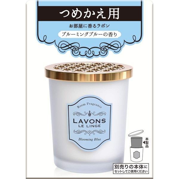 Lavon Air Freshener Gel Type, Blooming Blue, White Musk Refill, 5.3 oz (150 g)