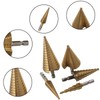 Bamyli 6 Pcs Step Drill Bits Set High Speed Steel
