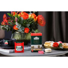 Ahmad Black Tea Classic Variety Pack with English Breakfast, English Tea No.1, Darjeeling, Ceylon, Earl Grey & Cardamom Tea, 20 Bags Each (Pack of 6)