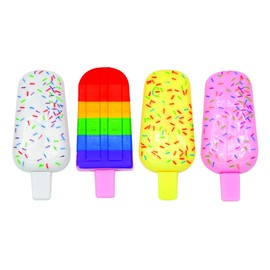 Raymond Geddes Mini Ice Cream Pens (48 per Bag) - Unique Pen in 4 Styles with Sprinkles and Rainbow - Cute Pen for Kids